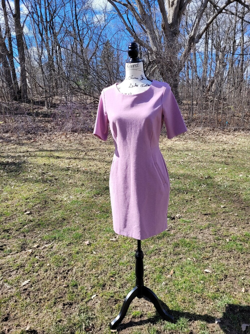 Land's End Midi Sheath Dress Dusty Pink Size 6P - Picture 4 of 8